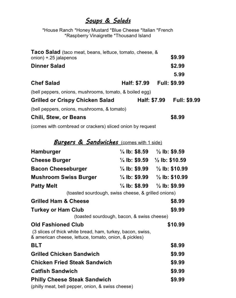 janices cafe menu 5of5