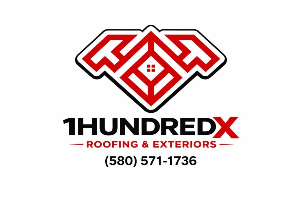 1hundredXroofing logo